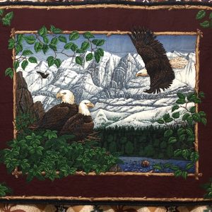 Eagles Nest - quilted qall hanging