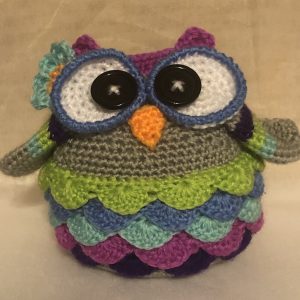 Quirky Owl - crochet - front