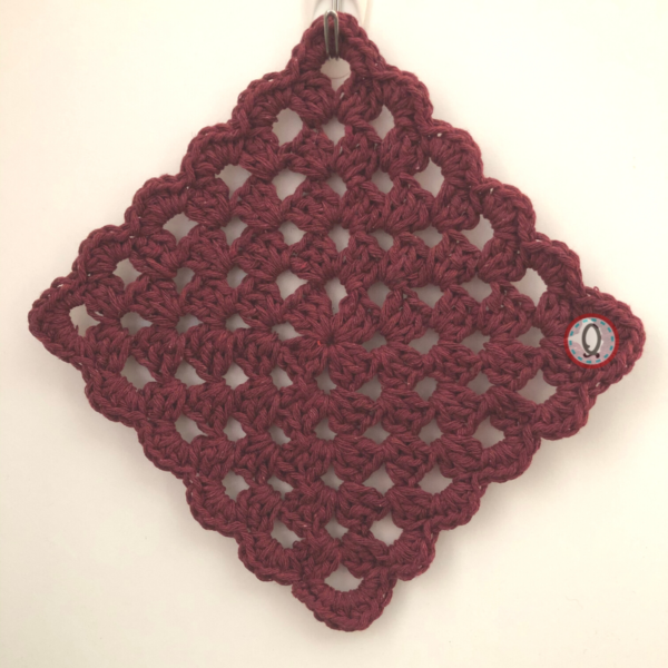 fancy dishcloth crocheted by hand